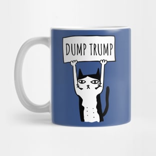 Dump Trump Protest Cat Mug